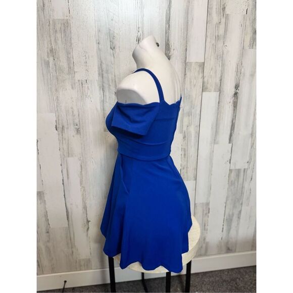 Rare editions blue fit and flare dress size Med - Picture 6 of 10